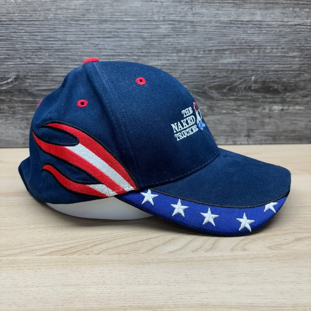 The Naked Trucker & T-Bones Show Hat Cap Strap Back Blue Comedy Central TV Promo